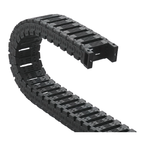 Cable-channel JY21Q.1.25W48 (21×25 mm, l: 1000 mm, r: 48 mm) - Hochwertige Kabelschleppketten und flexible Kühlmittelschläuche von JFLO für industrielle Maschinen und Automatisierung. Langlebig, effizient und für präzise Anwendungen in CNC-Maschinen und Produktionslinien entwickelt.