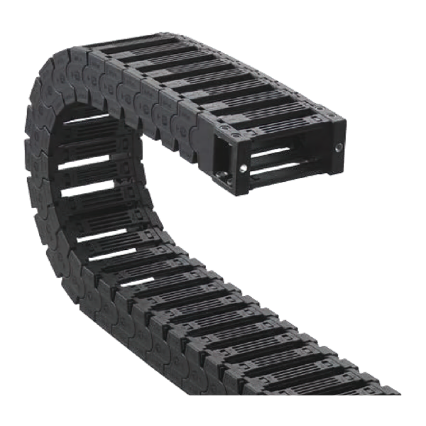 Cable-channel JY25Q.1.77W75 (25×77 mm, l: 1000 mm, r: 75 mm) - Hochwertige Kabelschleppketten und flexible Kühlmittelschläuche von JFLO für industrielle Maschinen und Automatisierung. Langlebig, effizient und für präzise Anwendungen in CNC-Maschinen und Produktionslinien entwickelt.