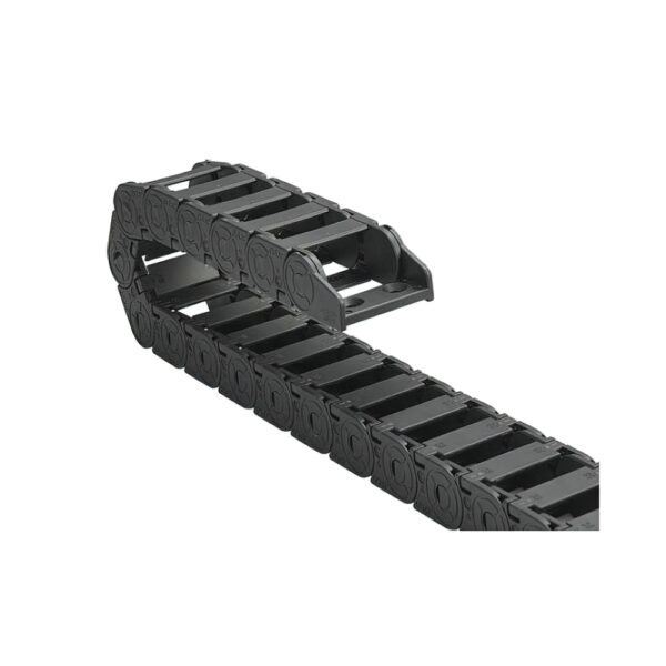 Cable-channel JN21Q.2.38N100 (21×38 mm, l: 1000 mm, r: 100 mm) - Hochwertige Kabelschleppketten und flexible Kühlmittelschläuche von JFLO für industrielle Maschinen und Automatisierung. Langlebig, effizient und für präzise Anwendungen in CNC-Maschinen und Produktionslinien entwickelt.