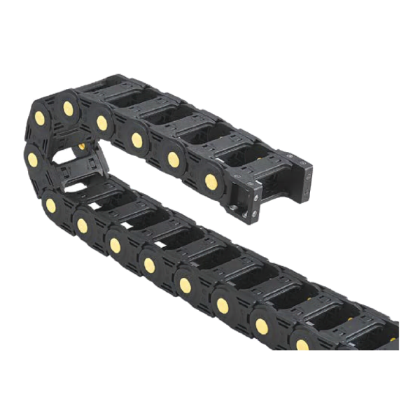 Jez20q channel cable 2.100S75 (20×100 mm, l: 1000 mm, r: 75 mm) - Hochwertige Kabelschleppketten und flexible Kühlmittelschläuche von JFLO für industrielle Maschinen und Automatisierung. Langlebig, effizient und für präzise Anwendungen in CNC-Maschinen und Produktionslinien entwickelt.