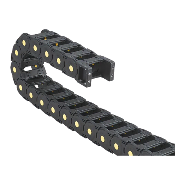 JEZ30Q channel cable 2.125S75 (30×125 mm, l: 1000 mm, r: 75 mm) - Hochwertige Kabelschleppketten und flexible Kühlmittelschläuche von JFLO für industrielle Maschinen und Automatisierung. Langlebig, effizient und für präzise Anwendungen in CNC-Maschinen und Produktionslinien entwickelt.