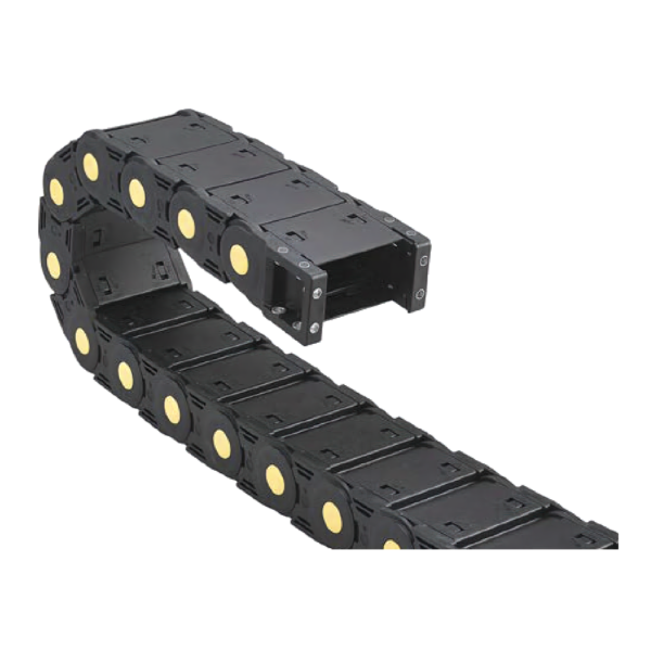JEZ35F cable channel.2.125S300 (35×125 MM, L: 1000 mm, R: 300 mm) - Hochwertige Kabelschleppketten und flexible Kühlmittelschläuche von JFLO für industrielle Maschinen und Automatisierung. Langlebig, effizient und für präzise Anwendungen in CNC-Maschinen und Produktionslinien entwickelt.