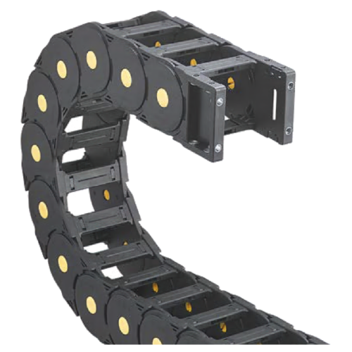 JEZ80Q cable channel. 2.175S350 (80×175 mm, l: 1000 mm, r: 350 mm)